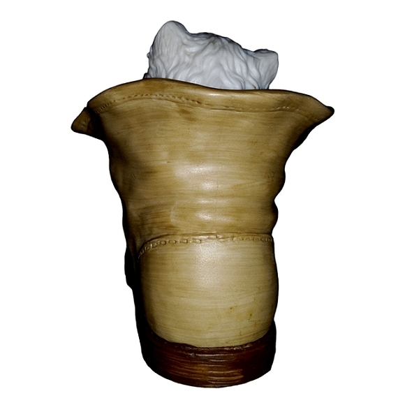 VINTAGE G G SANTIAGO CHRISTMAS COLLECTIBLE. A White Kitten in a Shoe! - Picture 9 of 12